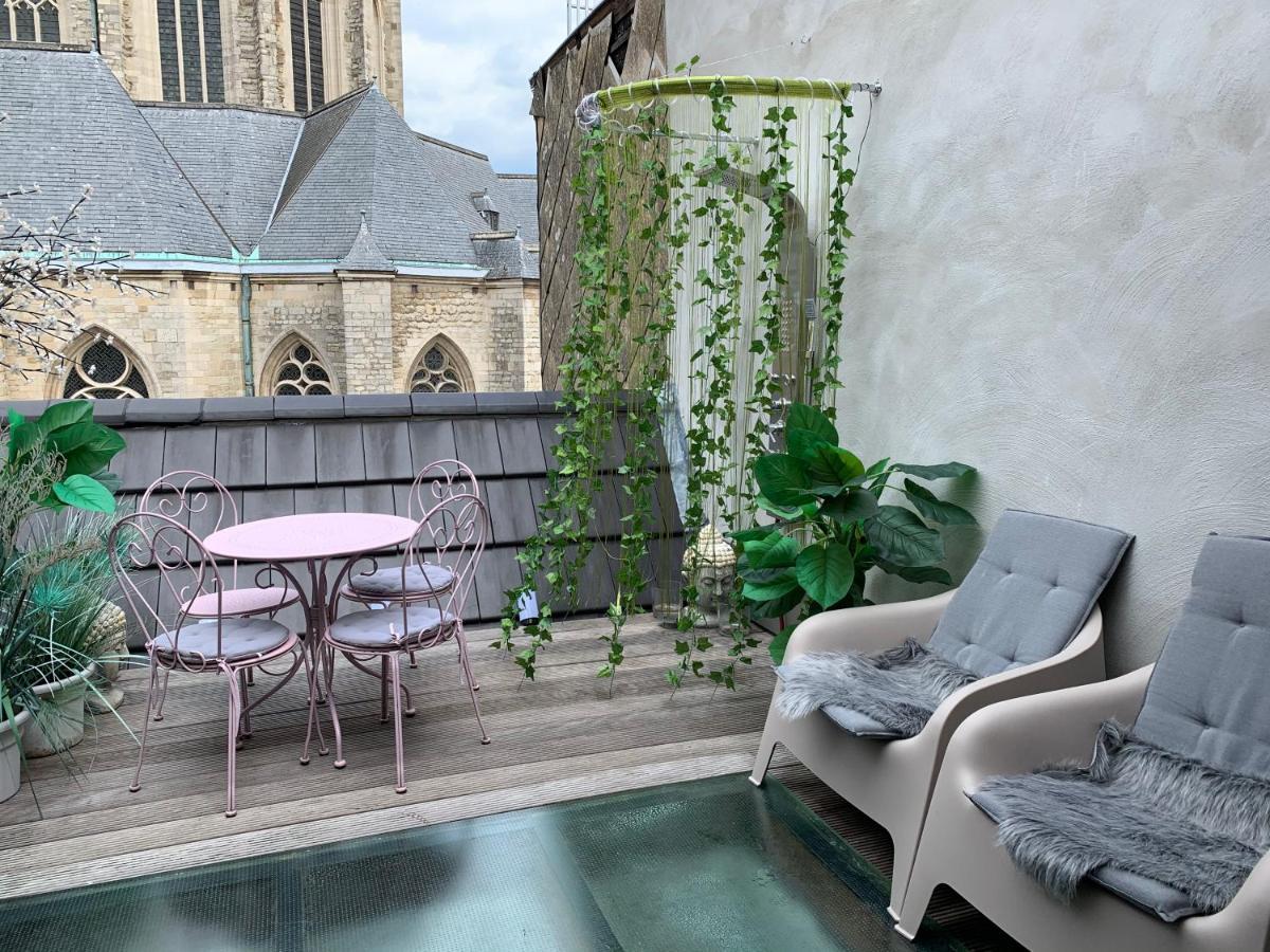 شقة Wellness Loft With Sauna, Jacuzzi, Roof Terrace & Amazing View أنتويرب المظهر الخارجي الصورة