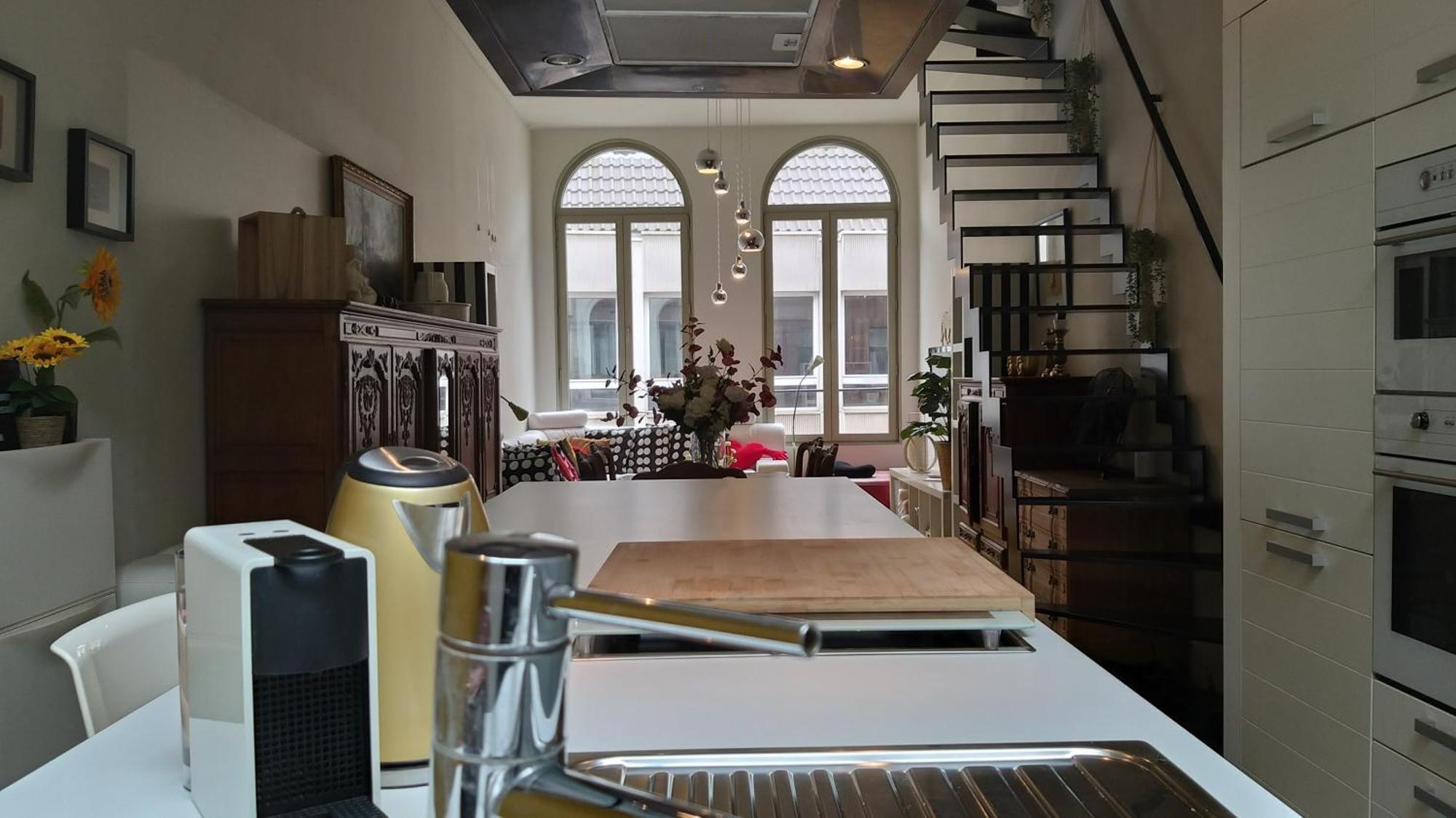 شقة Wellness Loft With Sauna, Jacuzzi, Roof Terrace & Amazing View أنتويرب المظهر الخارجي الصورة