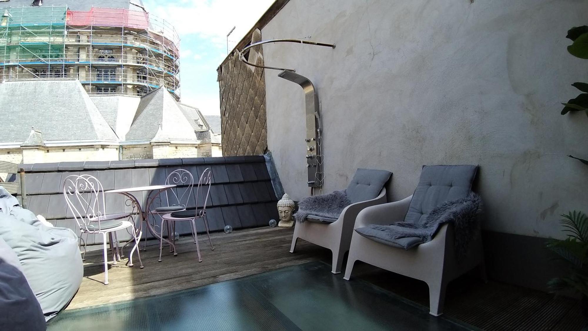 شقة Wellness Loft With Sauna, Jacuzzi, Roof Terrace & Amazing View أنتويرب المظهر الخارجي الصورة