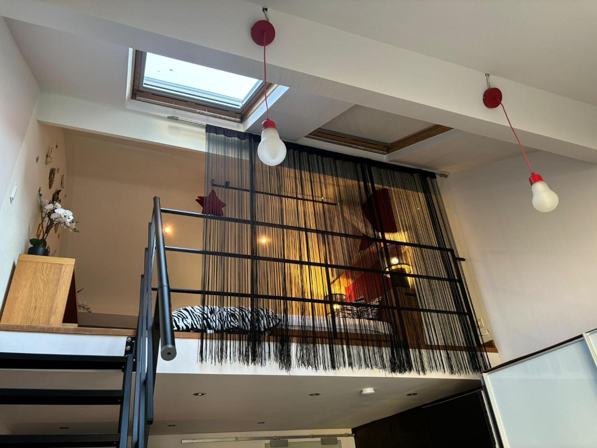 شقة Wellness Loft With Sauna, Jacuzzi, Roof Terrace & Amazing View أنتويرب المظهر الخارجي الصورة