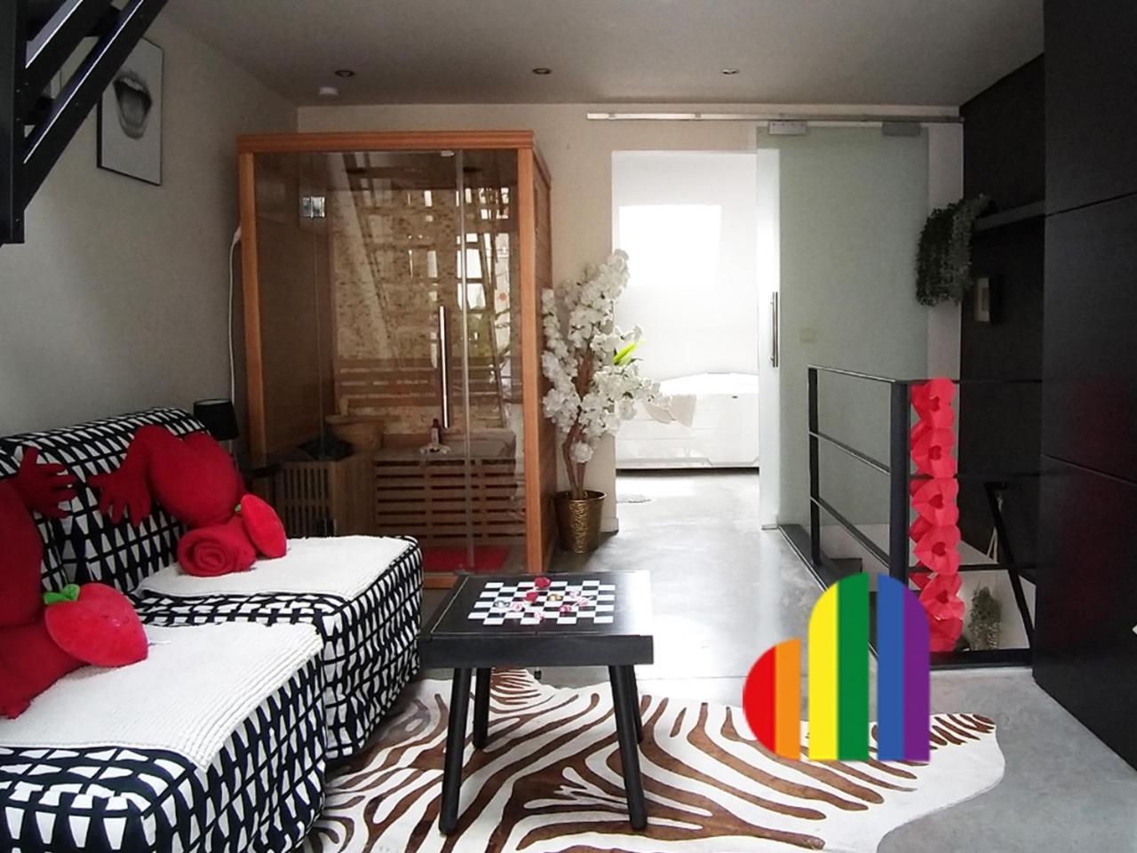 شقة Wellness Loft With Sauna, Jacuzzi, Roof Terrace & Amazing View أنتويرب المظهر الخارجي الصورة