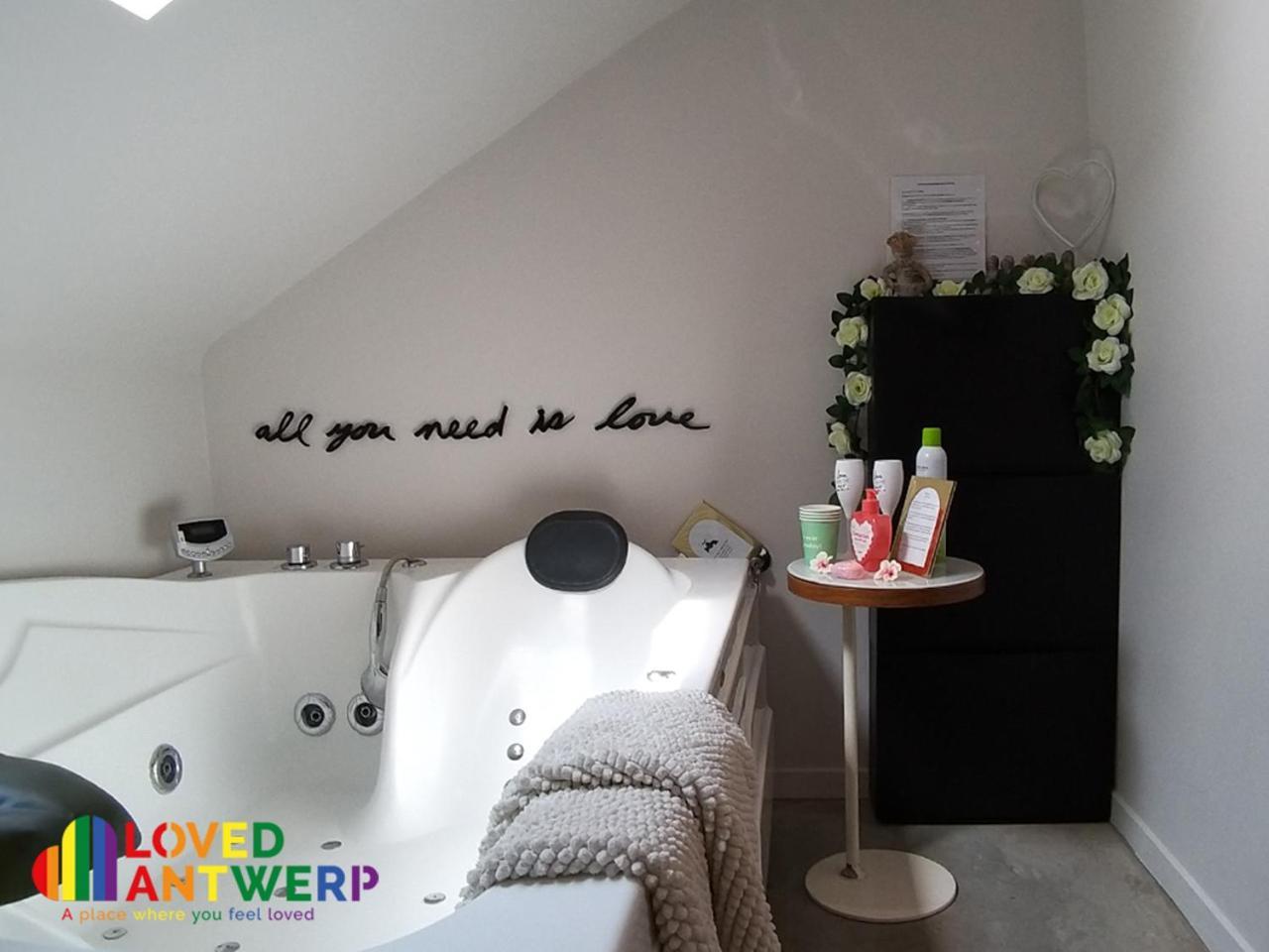 شقة Wellness Loft With Sauna, Jacuzzi, Roof Terrace & Amazing View أنتويرب المظهر الخارجي الصورة