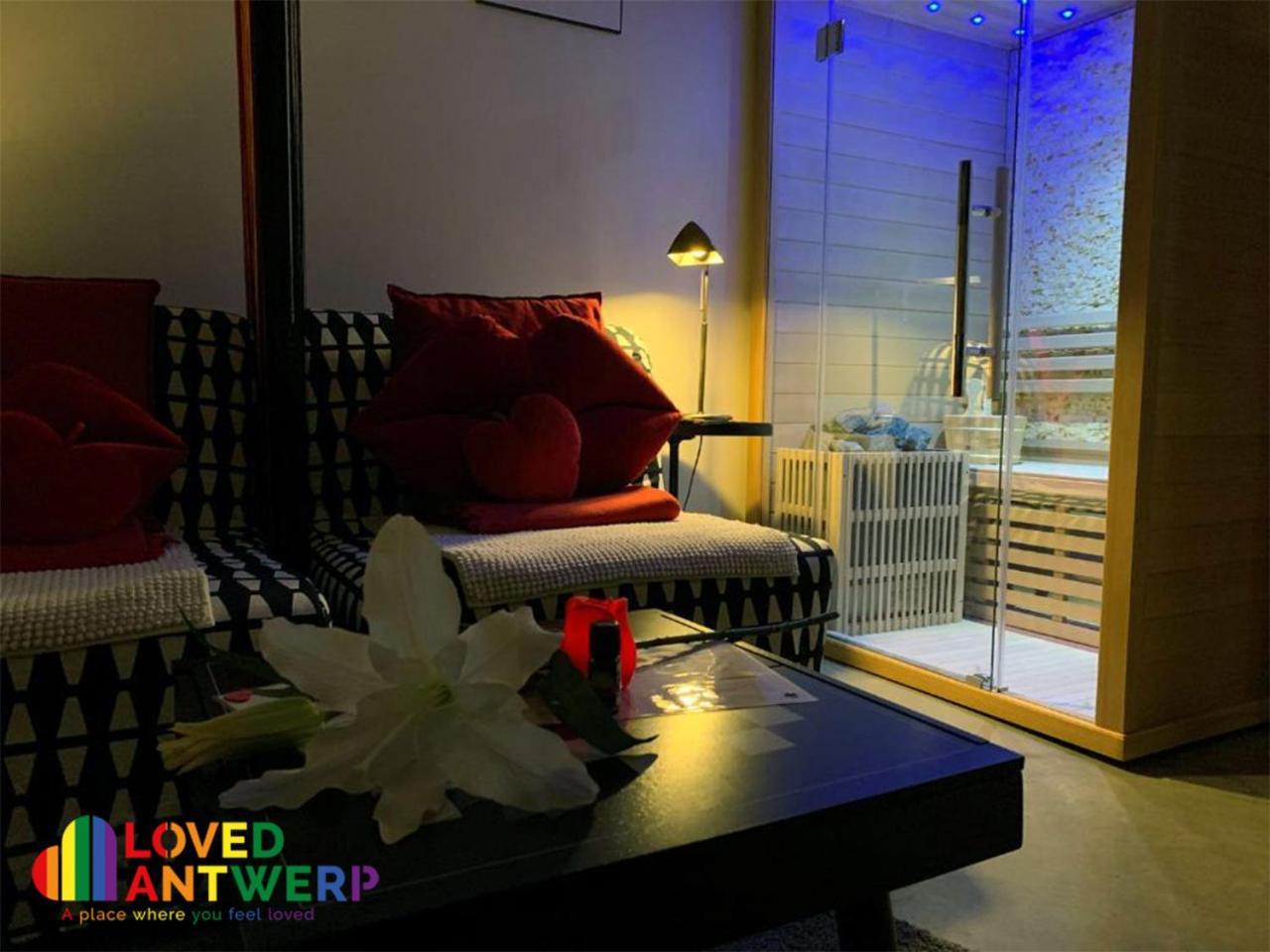 شقة Wellness Loft With Sauna, Jacuzzi, Roof Terrace & Amazing View أنتويرب المظهر الخارجي الصورة