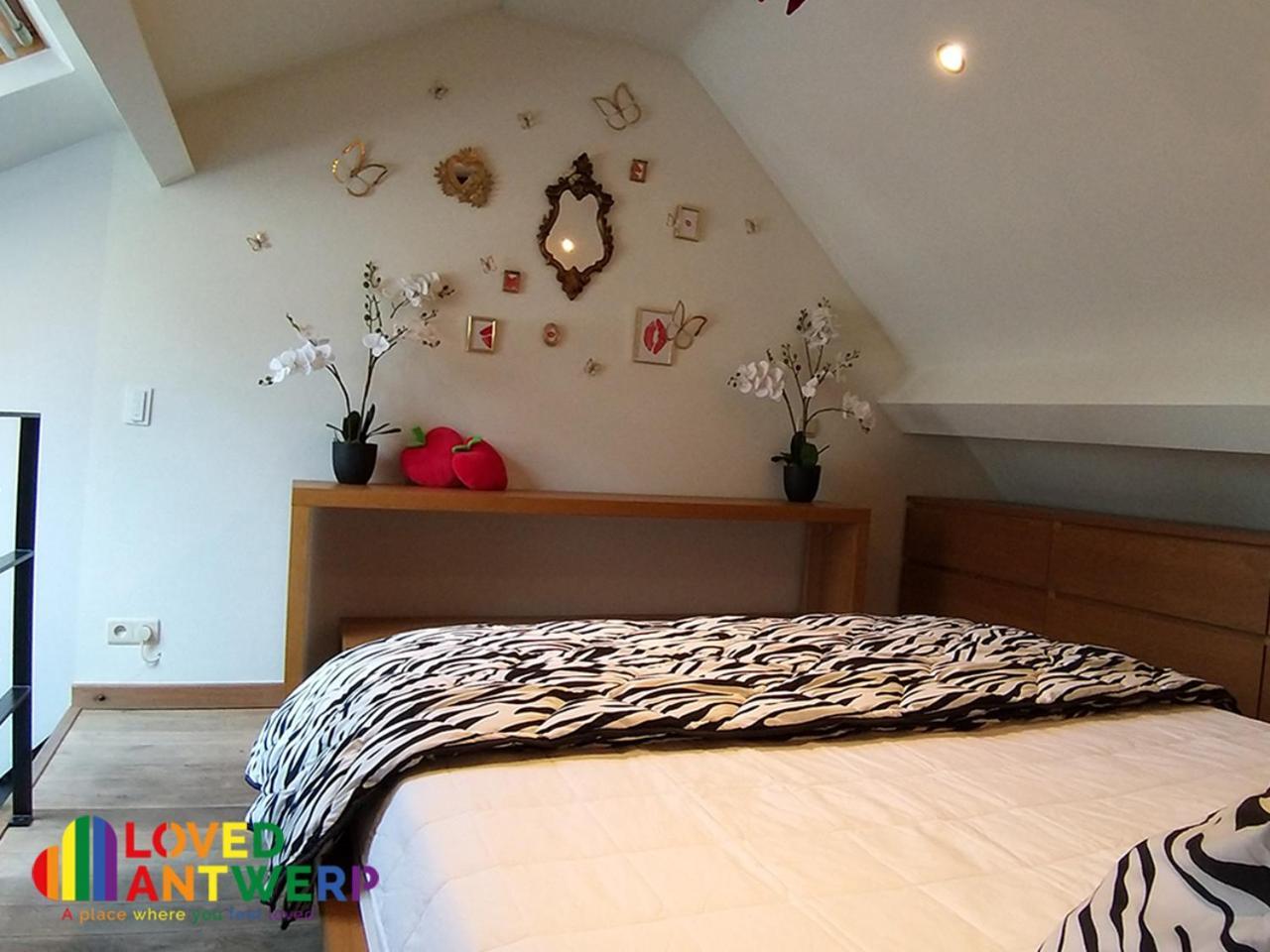 شقة Wellness Loft With Sauna, Jacuzzi, Roof Terrace & Amazing View أنتويرب المظهر الخارجي الصورة