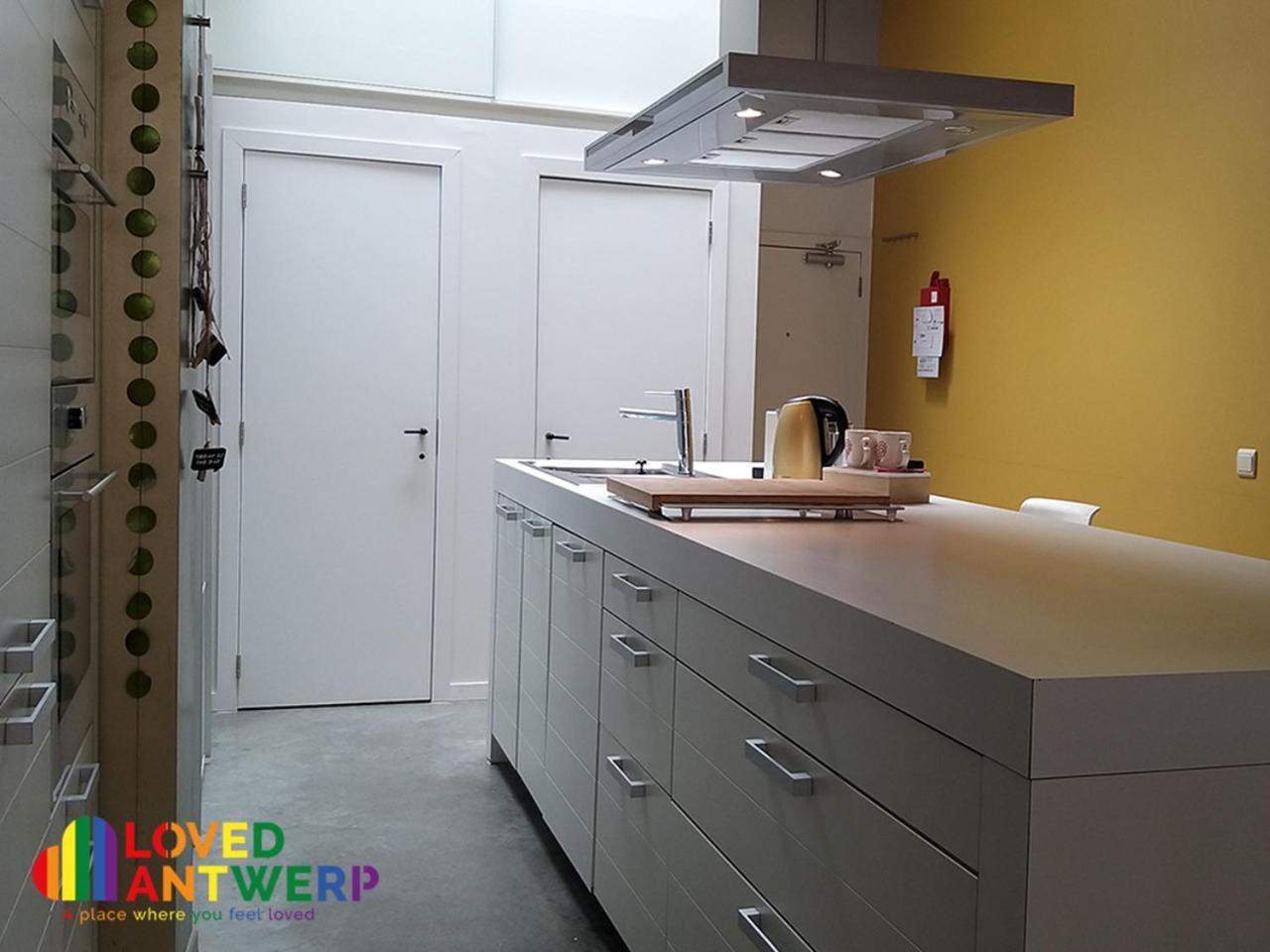 شقة Wellness Loft With Sauna, Jacuzzi, Roof Terrace & Amazing View أنتويرب المظهر الخارجي الصورة