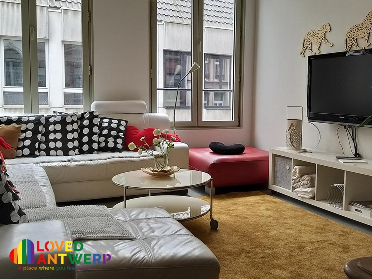 شقة Wellness Loft With Sauna, Jacuzzi, Roof Terrace & Amazing View أنتويرب المظهر الخارجي الصورة