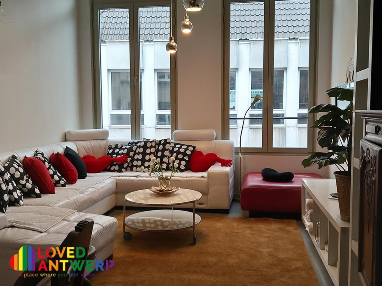شقة Wellness Loft With Sauna, Jacuzzi, Roof Terrace & Amazing View أنتويرب المظهر الخارجي الصورة
